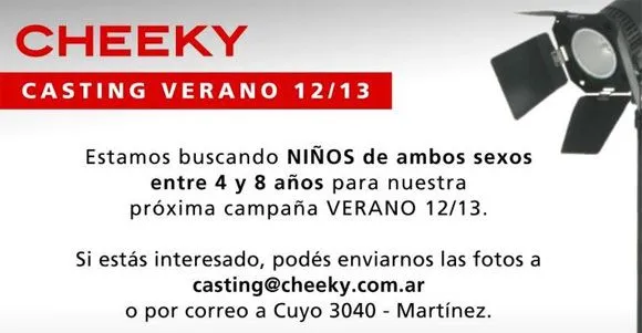 Moda Infantil Blog: CHEEKY CASTING PRIMAVERA VERANO 2013