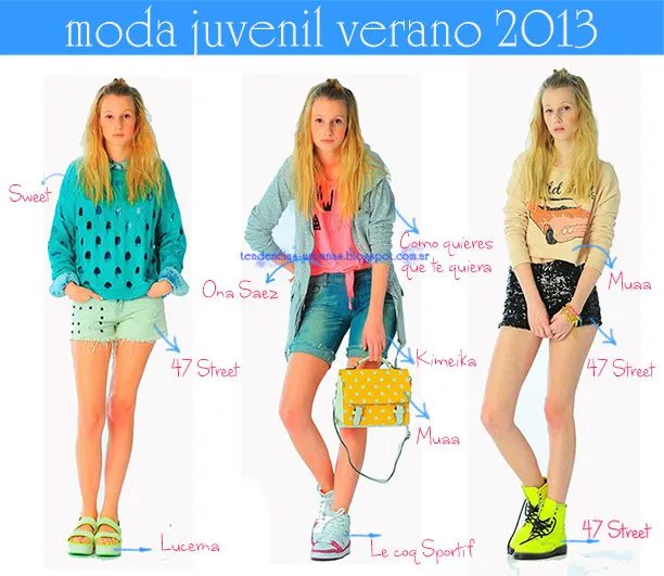 Moda juvenil verano 2013. | TENDENCIAS DE MODA OTOÑO INVIERNO 2014