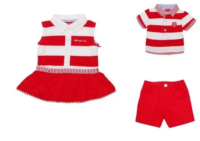 Moda Verano 2014 para bebés y niños: conjuntos para hermanos o gemelos Moda Verano 2014 para bebés y niños: conjuntos para hermanos o gemelos