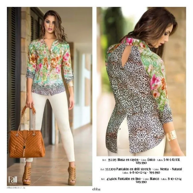 Modas blusas en chalis - Imagui