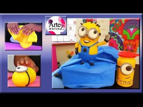 Como modelar un Minion en porcelana fría - YouTube