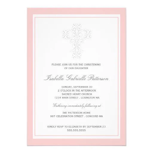 Modelo de invitación de bautizo en zazzle - Imagui Modelo de invitación de bautizo en zazzle - Imagui