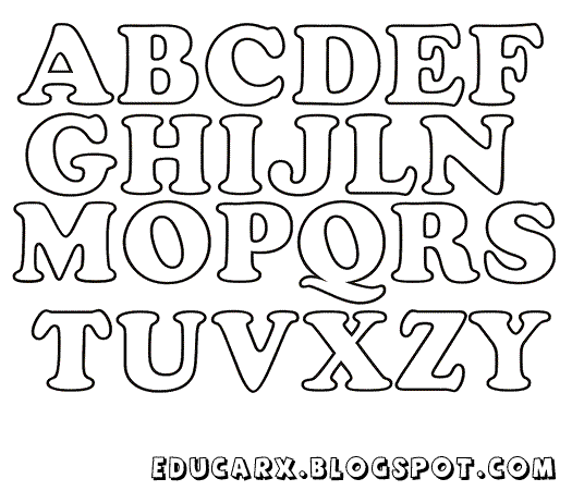 Modelo De Letras Do Alfabeto