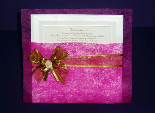 Modelos de tarjetas para quinceañera - Imagui
