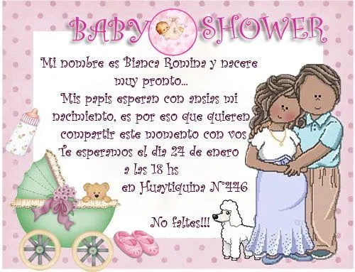 modelo tarjeta invitacion baby shower | Bienvenida bebe ...