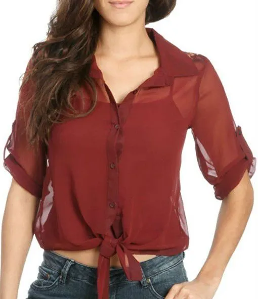 Modelos de blusas de gasa para señoras - Imagui Modelos de blusas de gasa para señoras - Imagui