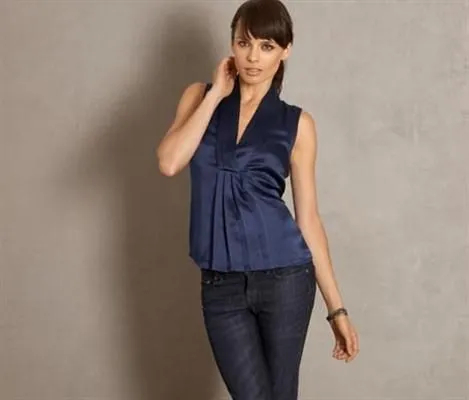 Modelos de blusas elegantes en seda - Imagui