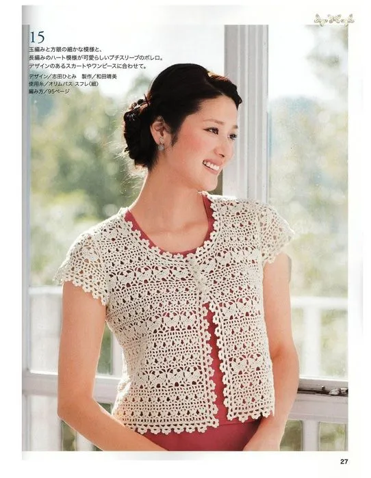 MODELOS DE BOLEROS Y CHALECOS PARA TEJER CON PATRONES A CROCHET Y ...
