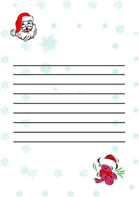 Modelos de cartas para Papá Noel y Reyes Magos para imprimir y ...