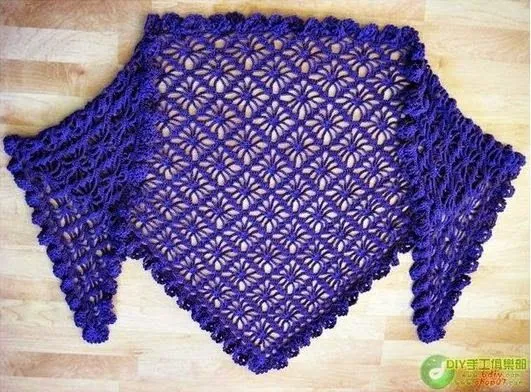 5 modelos de chales tejidos a crochet ~ cositasconmesh