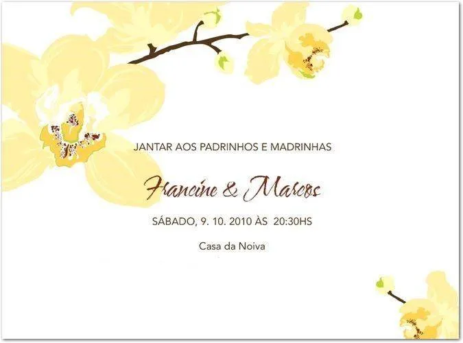 Modelo de convites para jantar | Modelos de Convite