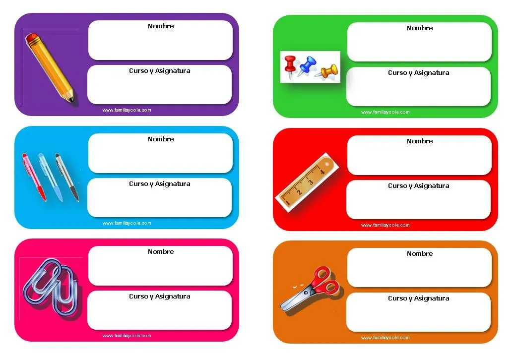 Diferentes modelos de etiquetas escolares para descargar gratis ... Diferentes modelos de etiquetas escolares para descargar gratis ...