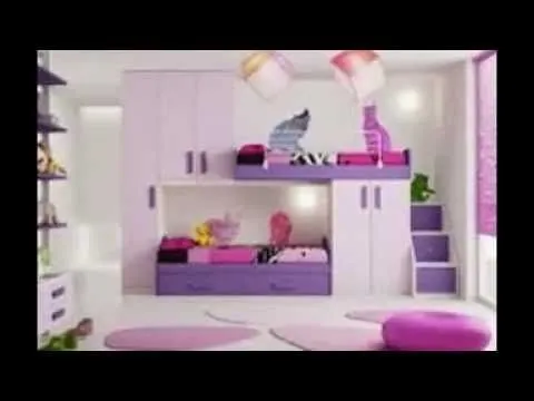 modelos de habitaciones para niñas - YouTube