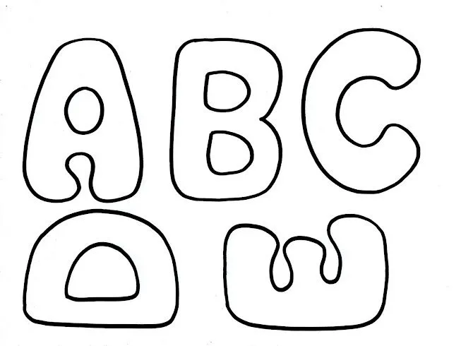 Letras de molde para nombres - Imagui