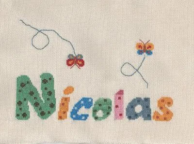 Letras de punto de cruz infantiles para baberos - Imagui Letras de punto de cruz infantiles para baberos - Imagui