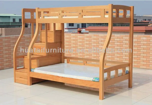 Madera de haya maciza niños litera simple de la madre de los niños ...