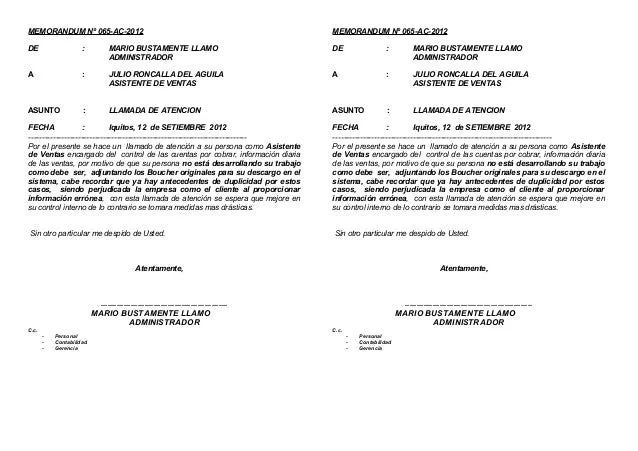 MODELOS DE Memorandum 2014