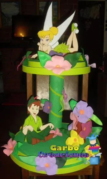Cotillones de tinkerbell en foami - Imagui