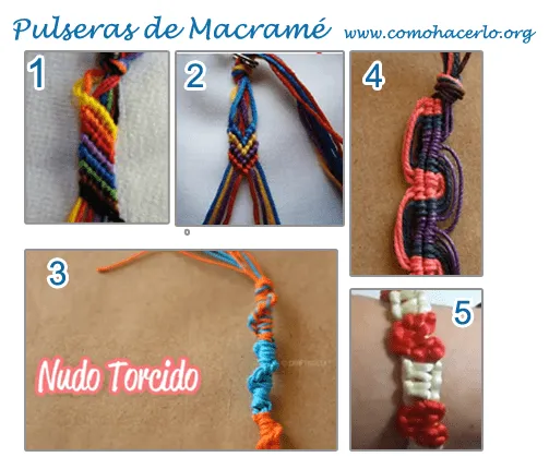 5 Modelos de Pulseras de Macramé | Como hacer...