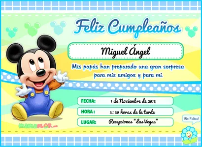 Modelos de Tarjetas de Cumpleaños para Niños ★ para Imprimir ...