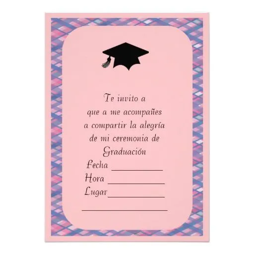 Modelos de tarjetas de invitación de graduación para imprimir ...