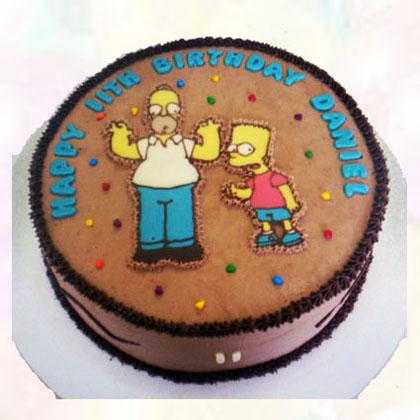 Modelos de tortas para fanáticos de Los Simpsons | Fiesta101