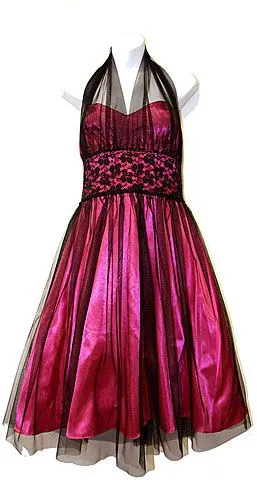 Modelos de vestidos emo para fiesta de quince en fucsia y negro ...