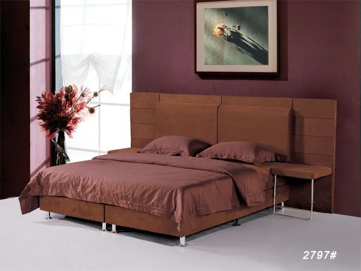 Moderna de lujo king size cama de la pared-Camas-Identificación ...