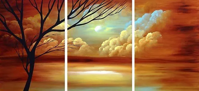 Moderna de la lona de arte paisaje del extracto del árbol pintura ... Moderna de la lona de arte paisaje del extracto del árbol pintura ...