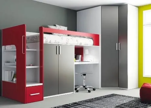 Moderno Camarote Juvenil Con Escritorio Cajon 2 Closet Y Mas ... Moderno Camarote Juvenil Con Escritorio Cajon 2 Closet Y Mas ...