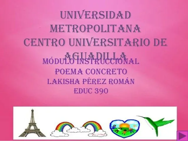 Modulo poema concreto