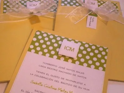 moi moi diseño: invitación bautizo