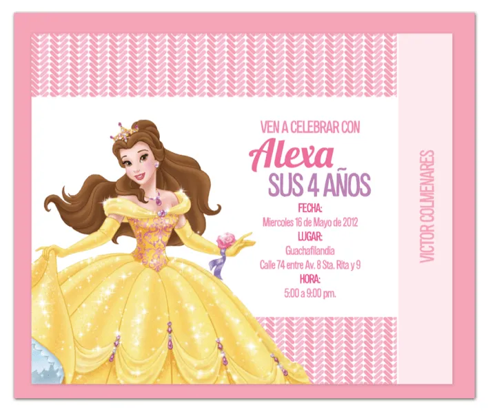 moimoi diseño: Invitación Bella