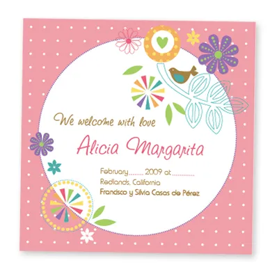 moimoi diseño: Tarjeta de recuerdo >Nacimiento de niña moimoi diseño: Tarjeta de recuerdo >Nacimiento de niña