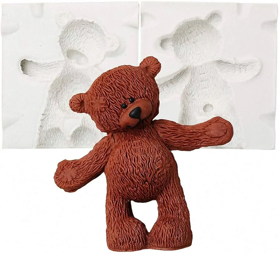 Molde 3D de silicona con forma de oso de peluche para fondant, chocolate, caramelos, azúcar, pasta de goma, papel de arcilla, jabón, vela, molde para decoración de tartas. : Amazon.com.mx: Hogar y Molde 3D de silicona con forma de oso de peluche para fondant, chocolate, caramelos, azúcar, pasta de goma, papel de arcilla, jabón, vela, molde para decoración de tartas. : Amazon.com.mx: Hogar y