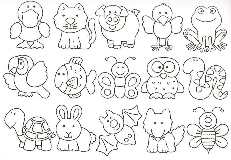 Riscos e Desenhos | Moldes de Animais