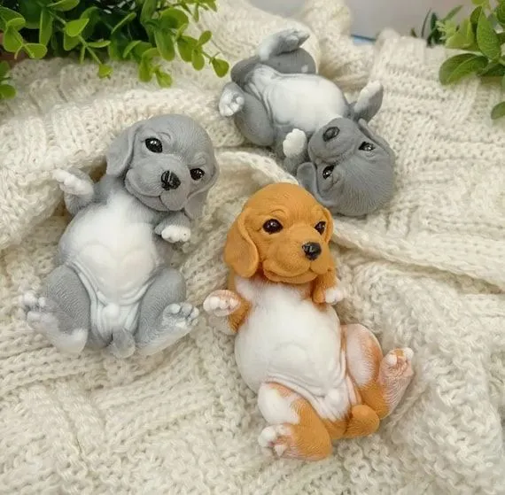 Molde de cachorro grande molde de silicona para perros molde - Etsy México