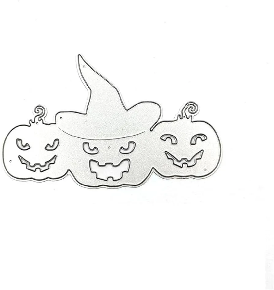 Molde de calabaza de Halloween de acero al carbono con impresión de bricolaje para la cabeza, molde de estampado de sellos transparentes para tarjetas de papel y manualidades para hacer tarjetas : Molde de calabaza de Halloween de acero al carbono con impresión de bricolaje para la cabeza, molde de estampado de sellos transparentes para tarjetas de papel y manualidades para hacer tarjetas :