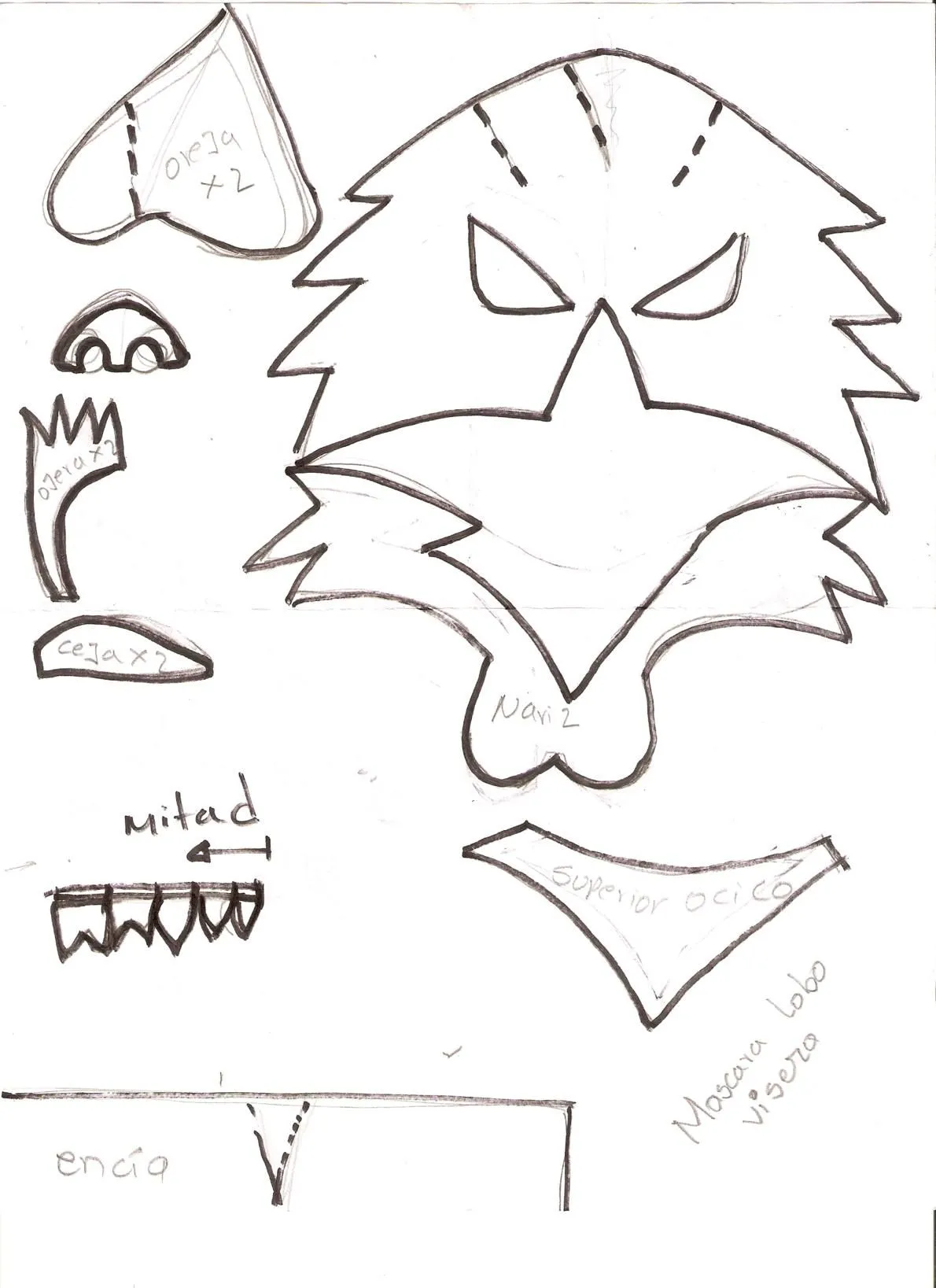 Molde de Cara de Lobo en 3d para decorar visera en la parte superior | Disfraz hecho con cartón, Mascara de lobo, Manualidades Molde de Cara de Lobo en 3d para decorar visera en la parte superior | Disfraz hecho con cartón, Mascara de lobo, Manualidades