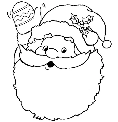 Molde de la cara de santa claus - Imagui