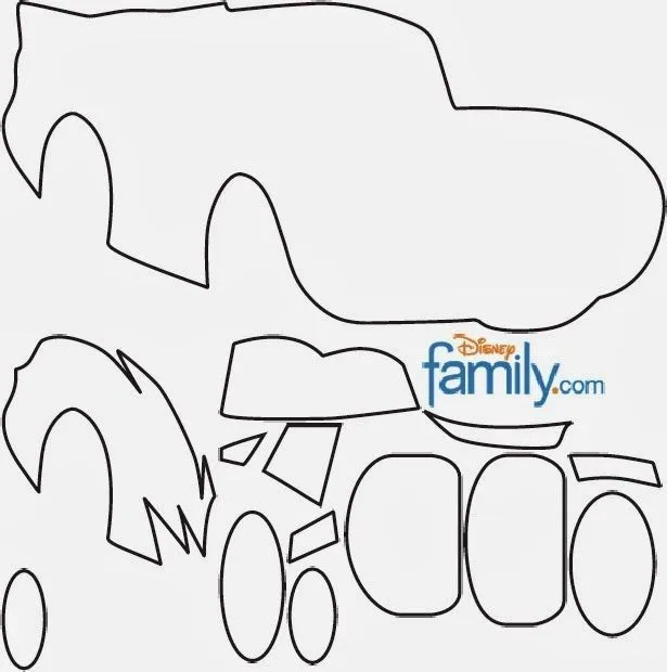 molde de carros | Dicas para festa infantil, Festa carros disney, Moldes em eva molde de carros | Dicas para festa infantil, Festa carros disney, Moldes em eva