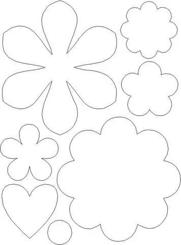 Molde flores goma eva para imprimir - Imagui Molde flores goma eva para imprimir - Imagui