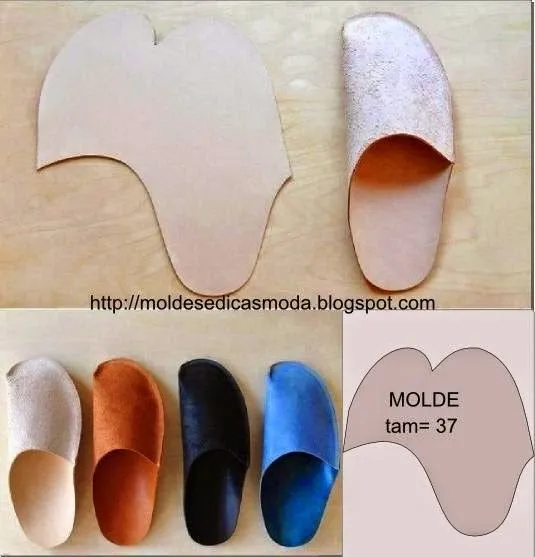 Molde chinelo de casa fácil de fazer | Feltro, Costura and Search Molde chinelo de casa fácil de fazer | Feltro, Costura and Search