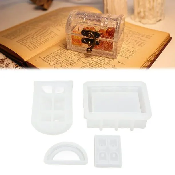 Molde De Contenedor De Resina, Moldes De Silicona De Cofre Del Tesoro De Superficies Más Suaves Fáciles De Usar Para Manualidades DIY ANGGREK Treasure Chest Resin Silicone Molds | Bodega Aurrera en Molde De Contenedor De Resina, Moldes De Silicona De Cofre Del Tesoro De Superficies Más Suaves Fáciles De Usar Para Manualidades DIY ANGGREK Treasure Chest Resin Silicone Molds | Bodega Aurrera en
