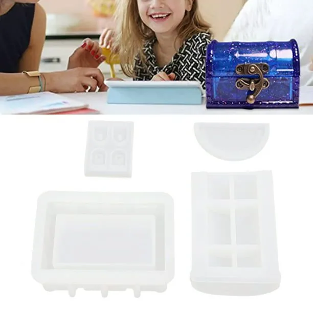 Molde De Contenedor De Resina, Moldes De Silicona De Cofre Del Tesoro De Superficies Más Suaves Fáciles De Usar Para Manualidades DIY ANGGREK Treasure Chest Resin Silicone Molds | Bodega Aurrera en Molde De Contenedor De Resina, Moldes De Silicona De Cofre Del Tesoro De Superficies Más Suaves Fáciles De Usar Para Manualidades DIY ANGGREK Treasure Chest Resin Silicone Molds | Bodega Aurrera en
