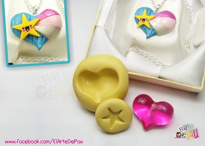 Molde Corazón Grande/Estrella(KIT) - Asi o mas Fácil Molde Corazón Grande/Estrella(KIT) - Asi o mas Fácil