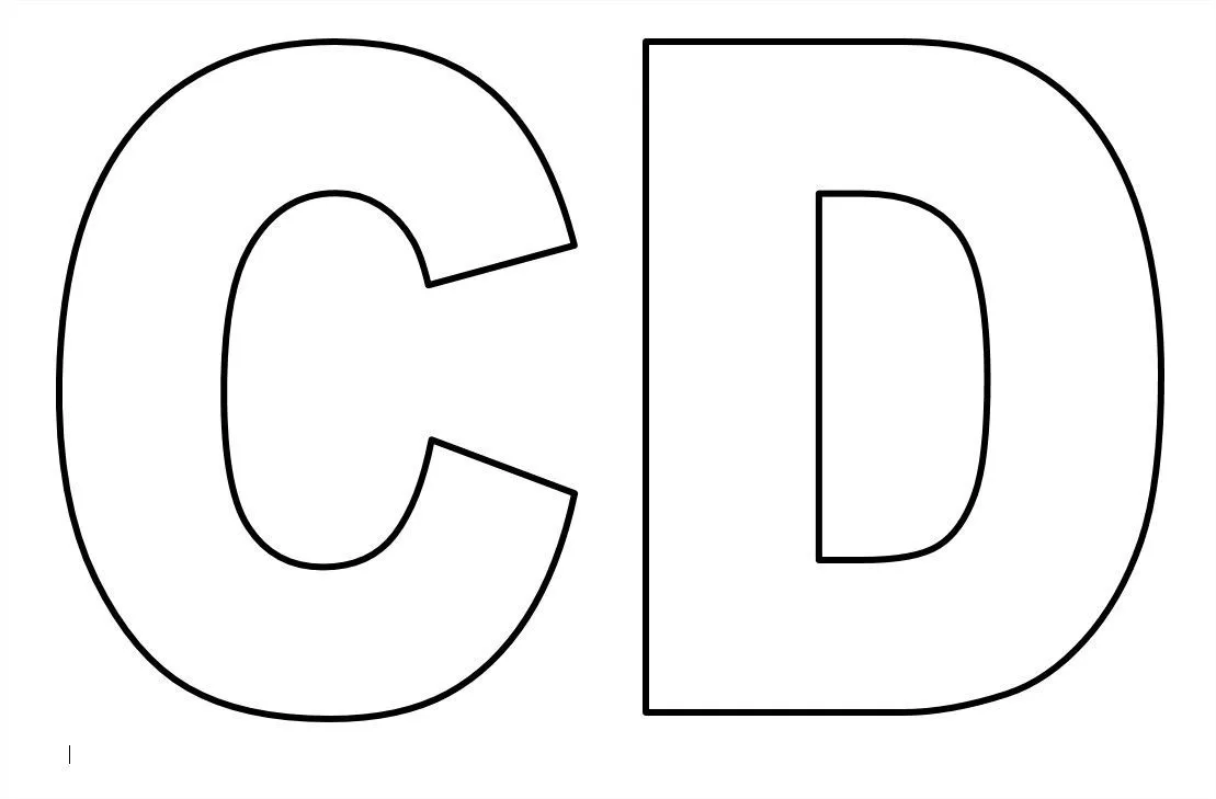 molde-de-letras-c-e-d.jpg 1,109×729 pixeles | Arte | Pinterest ...