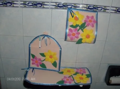 Molde para decorar un baño en foami - Imagui