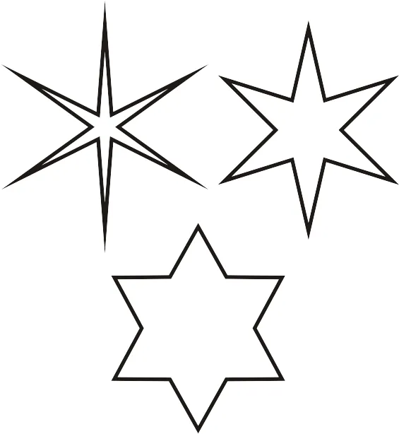 BLOG DA TIA JAQUE: Moldes de estrelas