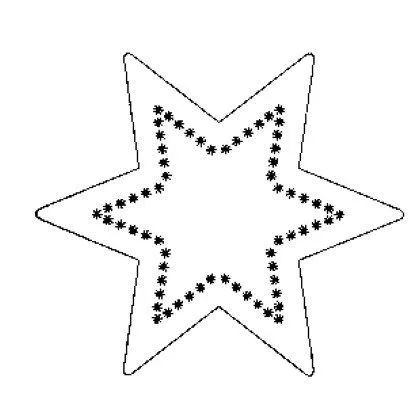 Molde de estrela de Natal de EVA